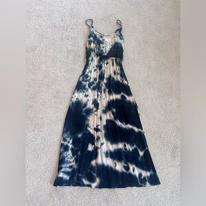 Tie dye maxi dress